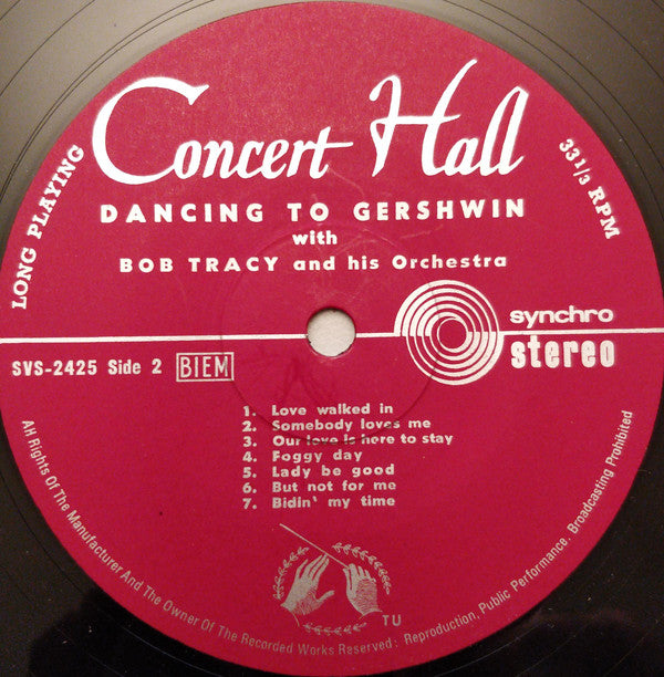 Bob Tracy And His Orchestra : Dancing To Gershwin (LP)