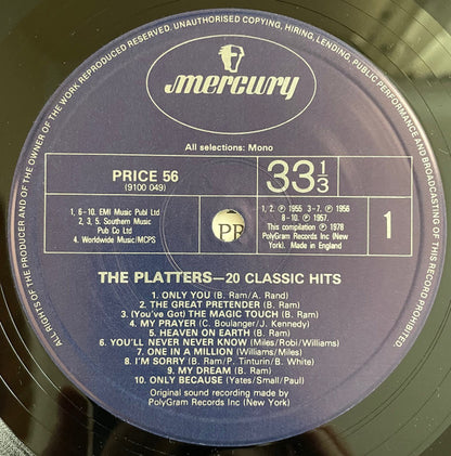 The Platters : 20 Classic Hits (LP, Comp, RE)