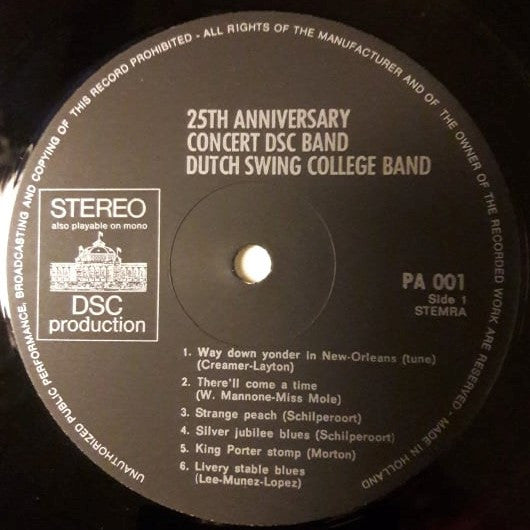 The Dutch Swing College Band : 25th Anniversary Concert (LP, Album)