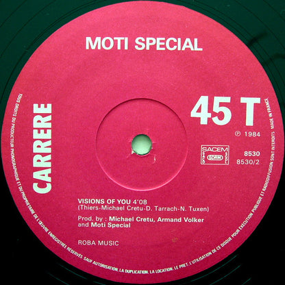 Moti Special : Cold Days, Hot Nights / Visions Of You (12", Maxi)