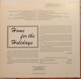 Perry Como : Home For The Holidays (LP, Album, S/Edition)