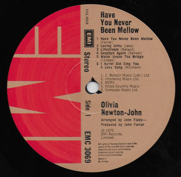 Olivia Newton-John : Have You Never Been Mellow (LP, Album)