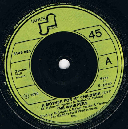 The Whispers : A Mother For My Children (7", Single)