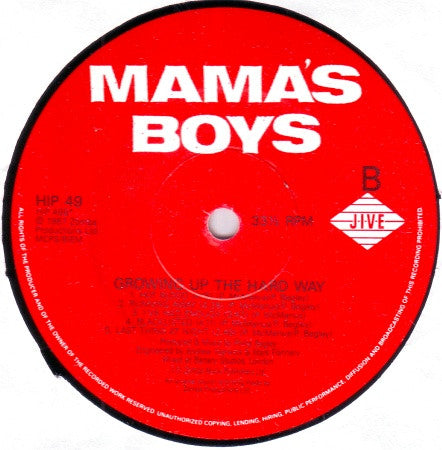 Mama's Boys : Growing Up The Hard Way (LP, Album)