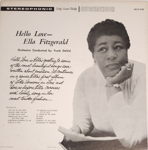 Ella Fitzgerald : Hello Love (LP)