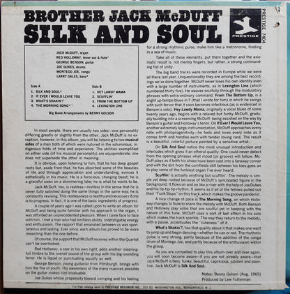 Brother Jack McDuff : Silk And Soul (LP, Album, Mono)