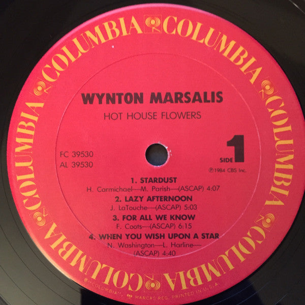 Wynton Marsalis : Hot House Flowers (LP, Album, Car)