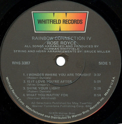 Rose Royce : Rainbow Connection IV (LP, Album, Los)