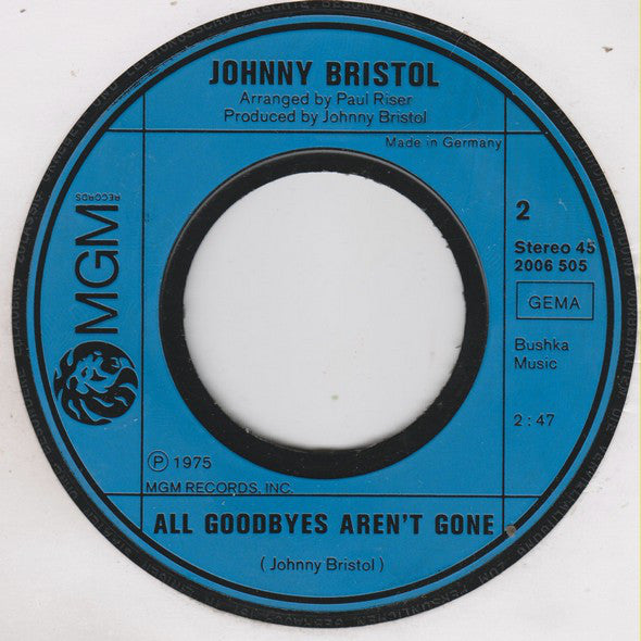 Johnny Bristol : Leave My World (7", Single)