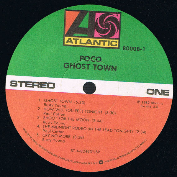 Poco (3) : Ghost Town (LP, Album, Spe)