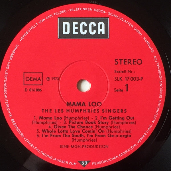 Les Humphries Singers : Mama Loo (LP, Album)