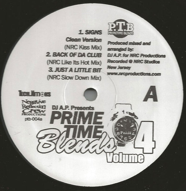 DJ A.P. : Primetime Blends Volume 4 (12", Comp)