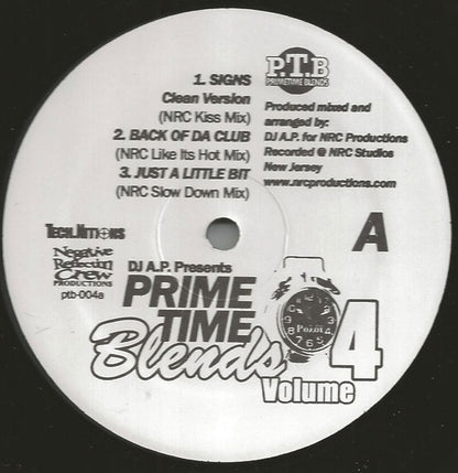 DJ A.P. : Primetime Blends Volume 4 (12", Comp)