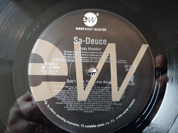 Sa-Deuce : Body Knockin' / Don't Take Your Love Away / Don't Waste My Time (12", Promo)