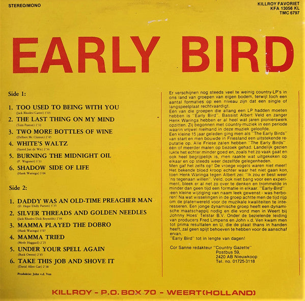 Early Bird : First Flight (LP, Album)