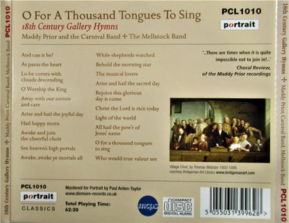 Maddy Prior & The Carnival Band, The Mellstock Band : O For A Thousand Tongues To Sing  -- 18th Century Gallery Hymns (CD, Comp)