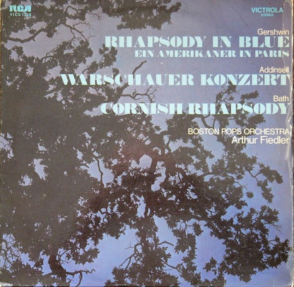 George Gershwin / Richard Addinsell / Hubert Bath, The Boston Pops Orchestra, Arthur Fiedler : Rhapsody In Blue / Warschauer Konzert / Cornish Rhapsody (LP, Comp)