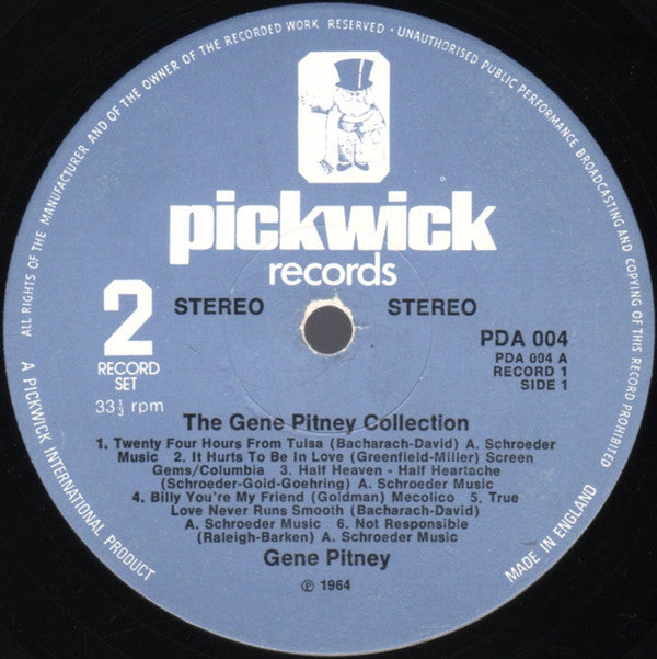 Gene Pitney : The Gene Pitney Collection (2xLP, Album, Comp)