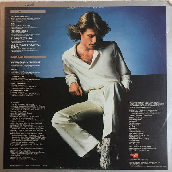 Andy Gibb : Shadow Dancing (LP, Album, SP)