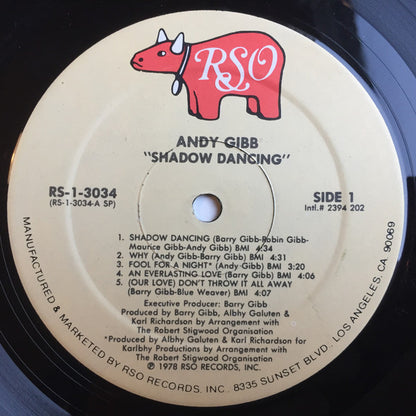 Andy Gibb : Shadow Dancing (LP, Album, SP)