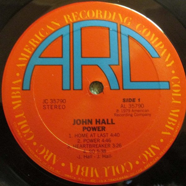 John Joseph Hall : Power (LP, Album, San)