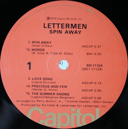 The Lettermen : Spin Away (LP, Album)