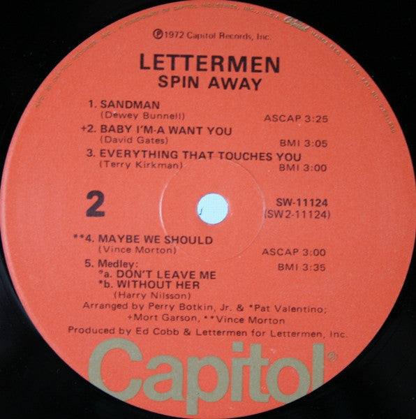 The Lettermen : Spin Away (LP, Album)