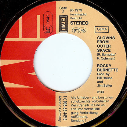 Rocky Burnette : Tired Of Toein' The Line (7", Single)