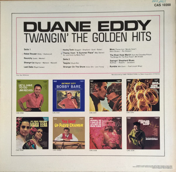 Duane Eddy : Twangin' The Golden Hits (LP, RE)