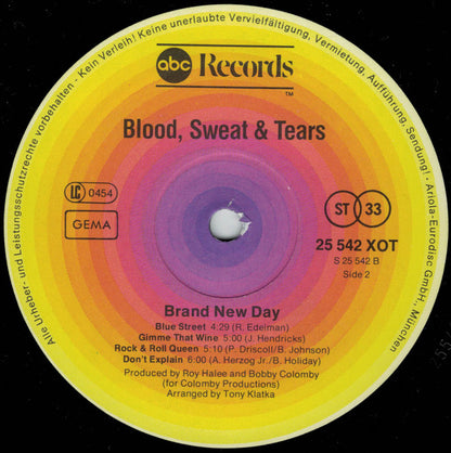 Blood, Sweat And Tears Featuring David Clayton-Thomas : Brand New Day (LP, Album)