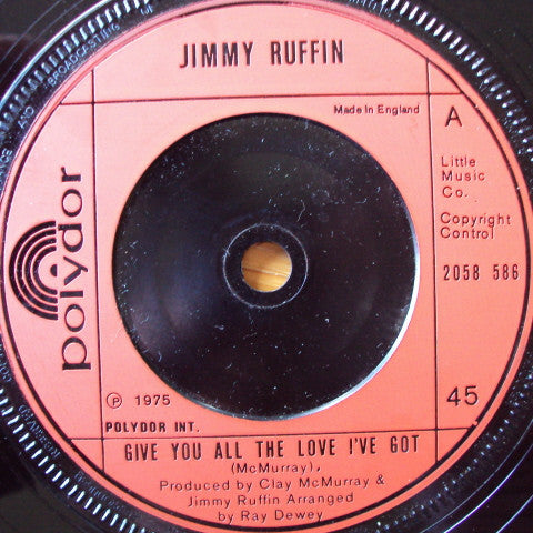 Jimmy Ruffin : Give You All The Love I've Got (7", Single)