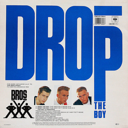 Bros : Drop The Boy (The Shep Pettibone Mix) (12", Maxi)