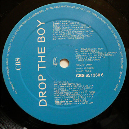 Bros : Drop The Boy (The Shep Pettibone Mix) (12", Maxi)