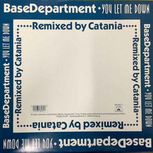 Base Department : You Let Me Down Remix (12")