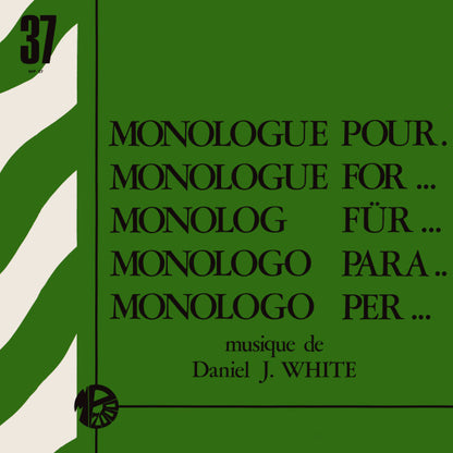 Daniel J. White : Monologue Pour... (LP)