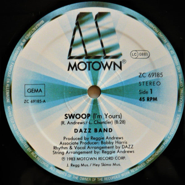 Dazz Band : Swoop (I'm Yours) (12", Maxi)