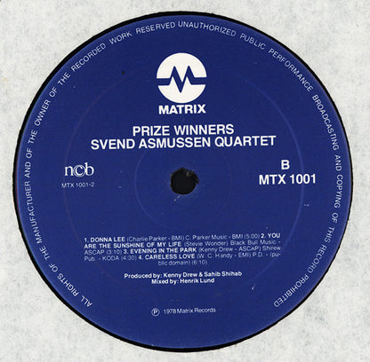 Svend Asmussen, Kenny Drew, Niels-Henning Ørsted Pedersen, Ed Thigpen : Prize/Winners (LP, Album)