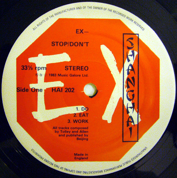 EX- : Stop/Don't (12", MiniAlbum)