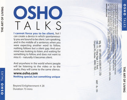 Osho : Osho Talks - The Art Of Living (CD, Album)