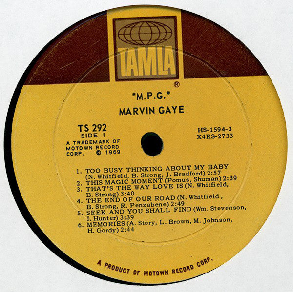 Marvin Gaye : M.P.G. (LP, Album, Roc)