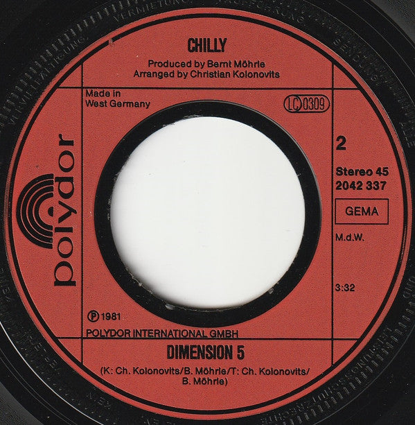 Chilly : Simply A Love Song (7", Single)