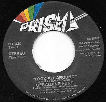 Geraldine Hunt : I Feel Like A Woman Again (7")