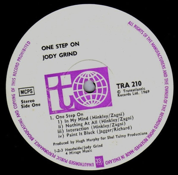 Jody Grind : One Step On (LP, Album, Gat)