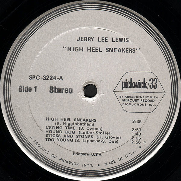 Jerry Lee Lewis : High Heel Sneakers (LP, Comp)