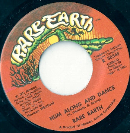 Rare Earth : Hum Along And Dance / Come With Me (7")