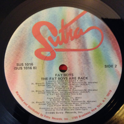 Fat Boys : The Fat Boys Are Back (LP, Album)