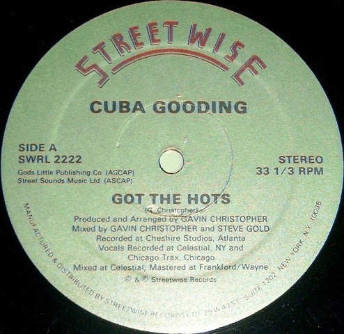 Cuba Gooding : Got The Hots (12")