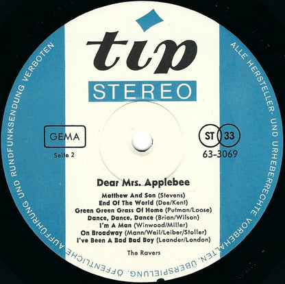 The Ravers (4) : Dear Mrs. Applebee (LP, Album)