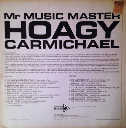 Hoagy Carmichael : Mr Music Master (LP, Comp, Mono, RE, RP)