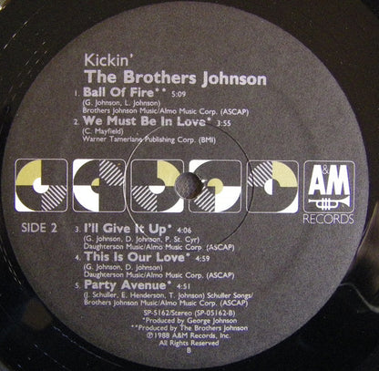 Brothers Johnson : Kickin' (LP, Album)